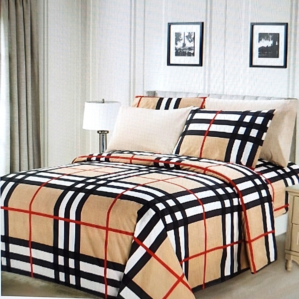 Queen Bamboo Essence Printed Sheet Sets – 6 pcs